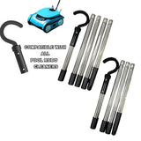 Maxbell Hook for Robotic Pool Maintenance Tool Replacing Detachable Assembly Pole Accessories 4 Sections