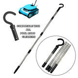 Maxbell Hook for Robotic Pool Maintenance Tool Replacing Detachable Assembly Pole Accessories 4 Sections