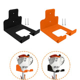 Maxbell Lawn Trimmer Stand Wall Mounted Multiuse Organizer for Household Garage Mops Black