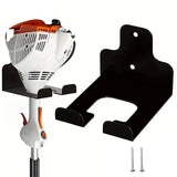 Maxbell Lawn Trimmer Stand Wall Mounted Multiuse Organizer for Household Garage Mops Black