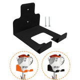 Maxbell Lawn Trimmer Stand Wall Mounted Multiuse Organizer for Household Garage Mops Black