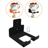 Maxbell Lawn Trimmer Stand Wall Mounted Multiuse Organizer for Household Garage Mops Black