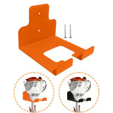 Maxbell Lawn Trimmer Stand Wall Mounted Multiuse Organizer for Household Garage Mops Orange