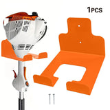 Maxbell Lawn Trimmer Stand Wall Mounted Multiuse Organizer for Household Garage Mops Orange