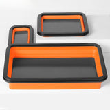 Maxbell Foldable Magnetic Parts Tray Practical Organizer for Screws Nuts Accessories 3 Piece Set