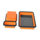Maxbell Foldable Magnetic Parts Tray Practical Organizer for Screws Nuts Accessories 3 Piece Set