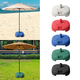 Maxbell Patio Umbrella Base Windproof Water/Sand Filled for Yard Summer Beach Market white