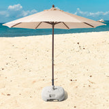 Maxbell Patio Umbrella Base Windproof Water/Sand Filled for Yard Summer Beach Market white