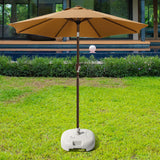 Maxbell Patio Umbrella Base Windproof Water/Sand Filled for Yard Summer Beach Market white