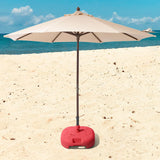 Maxbell Patio Umbrella Base Windproof Water/Sand Filled for Yard Summer Beach Market red