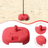 Maxbell Patio Umbrella Base Windproof Water/Sand Filled for Yard Summer Beach Market red