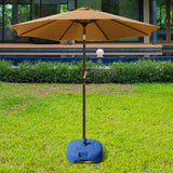 Maxbell Patio Umbrella Base Windproof Water/Sand Filled for Yard Summer Beach Market blue