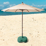 Maxbell Patio Umbrella Base Windproof Water/Sand Filled for Yard Summer Beach Market green