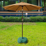 Maxbell Patio Umbrella Base Windproof Water/Sand Filled for Yard Summer Beach Market green