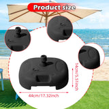 Maxbell Patio Umbrella Base Windproof Water/Sand Filled for Yard Summer Beach Market black