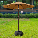 Maxbell Patio Umbrella Base Windproof Water/Sand Filled for Yard Summer Beach Market black