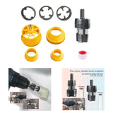 Maxbell PVC Thread Maker Tool for Electric Drill 1/2" 3/4" 1" for Irrigation Cutting