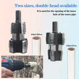 Maxbell PVC Thread Maker Tool for Electric Drill 1/2" 3/4" 1" for Irrigation Cutting