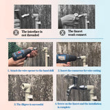 Maxbell PVC Thread Maker Tool for Electric Drill 1/2" 3/4" 1" for Irrigation Cutting