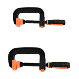 Maxbell G Type Woodworking Clamp Heavy Duty C Clamp for Wood Board Cutting Household Total Length 18.3cm