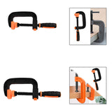 Maxbell G Type Woodworking Clamp Heavy Duty C Clamp for Wood Board Cutting Household Total Length 18.3cm