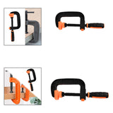 Maxbell G Type Woodworking Clamp Heavy Duty C Clamp for Wood Board Cutting Household Total Length 18.3cm