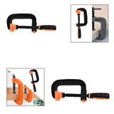Maxbell G Type Woodworking Clamp Heavy Duty C Clamp for Wood Board Cutting Household Total Length 18.3cm