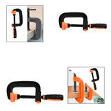 Maxbell G Type Woodworking Clamp Heavy Duty C Clamp for Wood Board Cutting Household Total Length 18.3cm