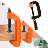 Maxbell G Type Woodworking Clamp Heavy Duty C Clamp for Wood Board Cutting Household Total Length 18.3cm