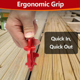 Maxbell Deck Spacer Tool Portable Deck Board Gap Tool for Hardwood PVC Decking Board Red 1 Piece