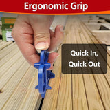 Maxbell Deck Spacer Tool Portable Deck Board Gap Tool for Hardwood PVC Decking Board Blue 1 Piece