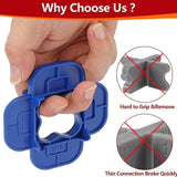 Maxbell Deck Spacer Tool Portable Deck Board Gap Tool for Hardwood PVC Decking Board Blue 1 Piece