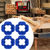 Maxbell Deck Spacer Tool Portable Deck Board Gap Tool for Hardwood PVC Decking Board Blue 4 Pieces