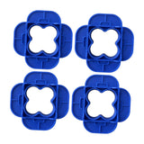 Maxbell Deck Spacer Tool Portable Deck Board Gap Tool for Hardwood PVC Decking Board Blue 4 Pieces