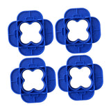 Maxbell Deck Spacer Tool Portable Deck Board Gap Tool for Hardwood PVC Decking Board Blue 4 Pieces