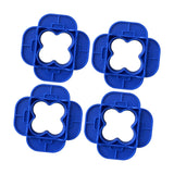 Maxbell Deck Spacer Tool Portable Deck Board Gap Tool for Hardwood PVC Decking Board Blue 4 Pieces