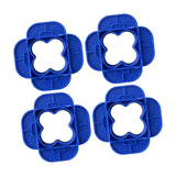 Maxbell Deck Spacer Tool Portable Deck Board Gap Tool for Hardwood PVC Decking Board Blue 4 Pieces