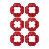 Maxbell Deck Spacer Tool Portable Deck Board Gap Tool for Hardwood PVC Decking Board Red 6 Pieces