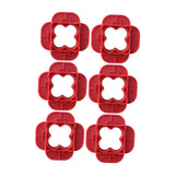 Maxbell Deck Spacer Tool Portable Deck Board Gap Tool for Hardwood PVC Decking Board Red 6 Pieces