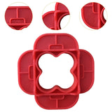 Maxbell Deck Spacer Tool Portable Deck Board Gap Tool for Hardwood PVC Decking Board Red 6 Pieces