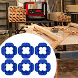 Maxbell Deck Spacer Tool Portable Deck Board Gap Tool for Hardwood PVC Decking Board Blue 6 Pieces