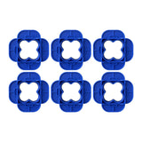 Maxbell Deck Spacer Tool Portable Deck Board Gap Tool for Hardwood PVC Decking Board Blue 6 Pieces