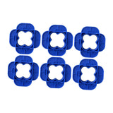 Maxbell Deck Spacer Tool Portable Deck Board Gap Tool for Hardwood PVC Decking Board Blue 6 Pieces