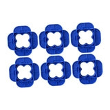 Maxbell Deck Spacer Tool Portable Deck Board Gap Tool for Hardwood PVC Decking Board Blue 6 Pieces