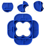 Maxbell Deck Spacer Tool Portable Deck Board Gap Tool for Hardwood PVC Decking Board Blue 6 Pieces