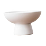 Maxbell Round Ceramic Flowerpot Floral Accessory for Indoor Outdoor TV Cabinet Patio White