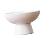 Maxbell Round Ceramic Flowerpot Floral Accessory for Indoor Outdoor TV Cabinet Patio White