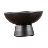 Maxbell Round Ceramic Flowerpot Floral Accessory for Indoor Outdoor TV Cabinet Patio Black