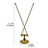 Maxbell Tabletop Flag Holder Metal Flag Stand for Office Meeting Ceremonial Settings Gold