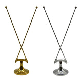 Maxbell Tabletop Flag Holder Metal Flag Stand for Office Meeting Ceremonial Settings Gold